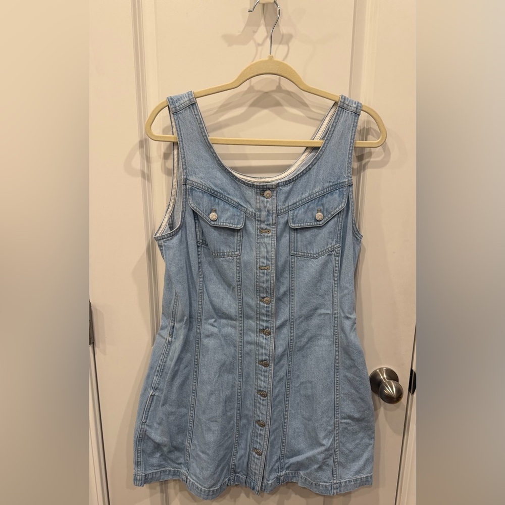 Madewell Light Blue Denim Sleeveless Tunic